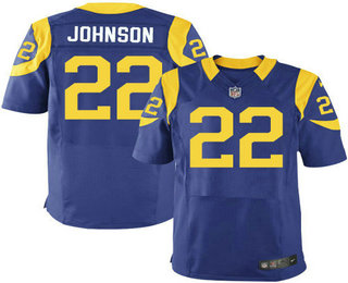 Men's Los Angeles Rams #22 Trumaine Johnson Royal Blue Alternate Stitched NFL Nike Elite Jersey