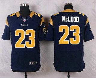 Men's Los Angeles Rams #23 Rodney McLeod Navy Blue Team Color NFL Nike Elite Jersey