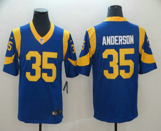 Men's Los Angeles Rams #35 C.J. Anderson Royal Blue 2017 Vapor Untouchable Stitched NFL Nike Limited Jersey