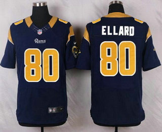Men's Los Angeles Rams #80 Henry Ellard Navy Blue Retired Player NFL Nike Elite Jersey