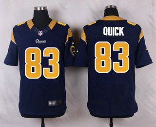 Men's Los Angeles Rams #83 Brian Quick Navy Blue Team Color NFL Nike Elite Jersey