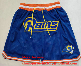 Men's Los Angeles Rams Blue Just Don Swingman Shorts