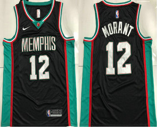 Men's Memphis Grizzlies #12 Ja Morant Black 2019 Nike AU Stitched NBA Jersey