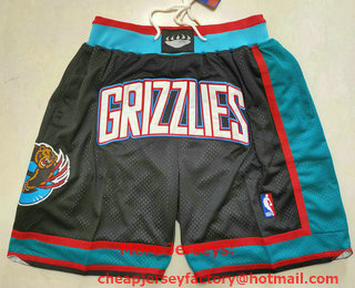 Men's Memphis Grizzlies Black Just Don Shorts Swingman Shorts