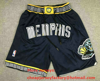 Men's Memphis Grizzlies Navy Blue 2022 City Edition Stitched Swingman Shorts