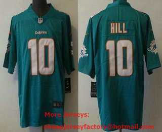 Men's Miami Dolphins #10 Tyreek Hill Green 2021 Vapor Untouchable Stitched NFL Nike Limited Jersey