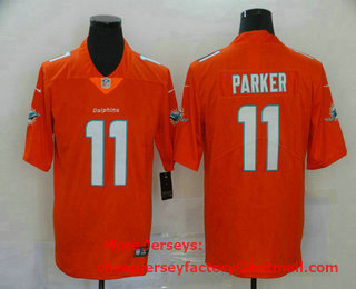 Men's Miami Dolphins #11 DeVante Parker Orange 2020 Vapor Untouchable Stitched NFL Nike Limited Jersey