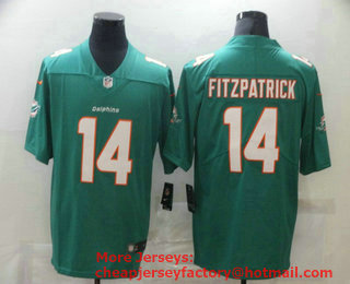 Men's Miami Dolphins #14 Ryan Fitzpatrick Green 2020 Vapor Untouchable Stitched NFL Nike Limited Jersey