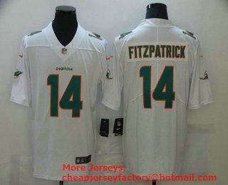 Men's Miami Dolphins #14 Ryan Fitzpatrick White 2020 Vapor Untouchable Stitched NFL Nike Limited Jersey