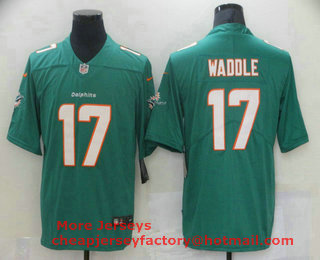 Men's Miami Dolphins #17 Jaylen Waddle Green 2021 Vapor Untouchable Stitched NFL Nike Limited Jersey