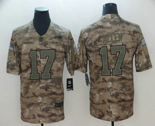 Men's Miami Dolphins #17 Ryan Tannehill 2018 Camo Salute to Service Stitched NFL Nike Limited Jersey