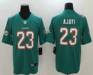 Men's Miami Dolphins #23 Jay Ajayi Aqua Green 2017 Vapor Untouchable Stitched NFL Nike Limited Jersey