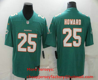Men's Miami Dolphins #25 Xavien Howard Green 2021 Vapor Untouchable Stitched NFL Nike Limited Jersey