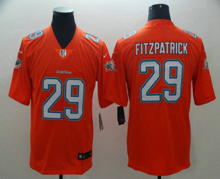 Men's Miami Dolphins #29 Minkah Fitzpatrick Orange 2017 Vapor Untouchable Stitched NFL Nike Limited Jersey