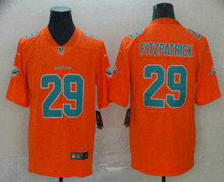 Men's Miami Dolphins #29 Minkah Fitzpatrick Orange 2019 Inverted Legend Stitched NFL Nike Limited Jersey