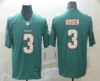 Men's Miami Dolphins #3 Josh Rosen Green 2019 Vapor Untouchable Stitched NFL Nike Limited Jersey