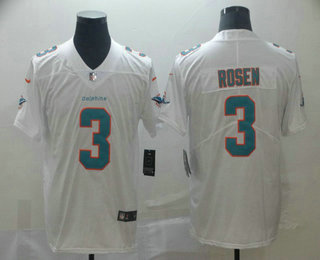 Men's Miami Dolphins #3 Josh Rosen White 2019 Vapor Untouchable Stitched NFL Nike Limited Jersey