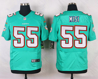Men's Miami Dolphins #55 Koa Misi Green Team Color Stitched NFL Nike Elite Jersey
