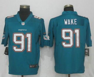 Men's Miami Dolphins #91 Cameron Wake Green 2017 Vapor Untouchable Stitched NFL Nike Limited Jersey