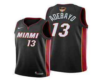 Men's Miami Heat #13 Bam Adebayo 2020 Black Finals Bound Association Edition Stitched NBA Jersey