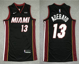 Men's Miami Heat #13 Bam Adebayo Black 2019 Nike Swingman Ultimate Software Stitched NBA Jersey
