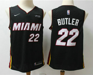 Men's Miami Heat #22 Jimmy Butler Black 2019 Nike Swingman Ultimate Software Stitched NBA Jersey