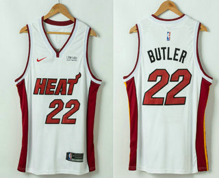 Men's Miami Heat #22 Jimmy Butler White 2019 Nike Swingman Ultimate Software Stitched NBA Jersey