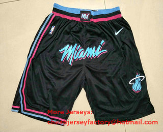 Men's Miami Heat 2019 Black Printed City Edition Shorts