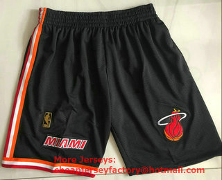 Men's Miami Heat Black Gold NBA Just Don Shorts AU Shorts