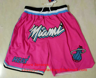 Men's Miami Heat Pink 2020 Nike City Edition Just Don Shorts AU Shorts