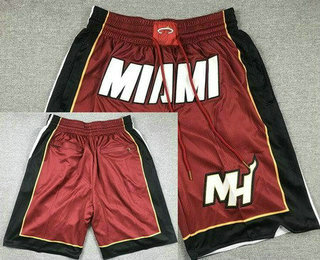 Men's Miami Heat Red Just Don Shorts