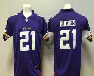 Men's Minnesota Vikings #21 Mike Hughes Purple 2017 Vapor Untouchable Stitched NFL Nike Limited Jersey
