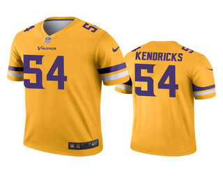 Men's Minnesota Vikings #54 Eric Kendricks Gold Inverted Legend Jersey