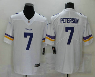 Men's Minnesota Vikings #7 Patrick Peterson White 2021 Vapor Untouchable Stitched NFL Nike Limited Jersey