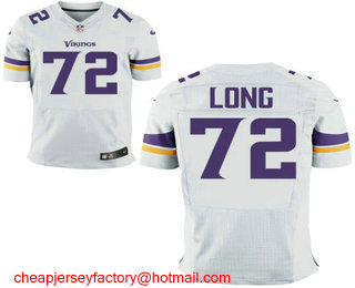 Men's Minnesota Vikings #72 Jake Long Purple Team Color Stitched NFL Nike Elite Jersey