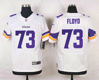 Men's Minnesota Vikings #73 Sharrif Floyd White Road NFL Nike Elite Jersey