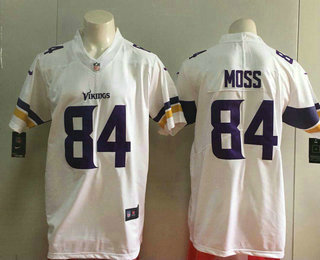 Men's Minnesota Vikings #84 Randy Moss White 2017 Vapor Untouchable Stitched NFL Nike Limited Jersey
