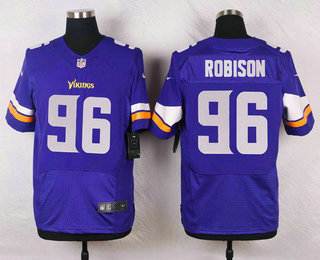 Men's Minnesota Vikings #96 Brian Robison Purple Team Color NFL Nike Elite Jersey