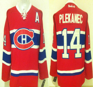 Men's Montreal Canadiens #14 Tomas Plekanec Reebok Reebok Red 2015-16 Home Premier NHL Jersey