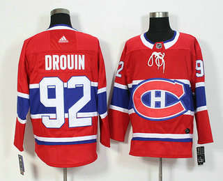 Montreal Canadiens #92 Jonathan Drouin Red 2017-2018 Hockey Stitched NHL Jersey