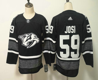 Men's Nashville Predators #59 Roman Josi Black 2019 NHL All-Star Game Adidas Stitched NHL Jersey