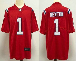 Men's New England Patriots #1 Cam Newton Red 2020 NEW Vapor Untouchable Stitched NFL Nike Limited Jersey