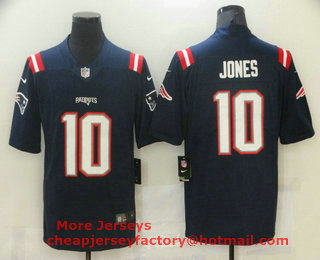 Men's New England Patriots #10 Mac Jones Navy Blue 2021 NEW Vapor Untouchable Stitched NFL Nike Limited Jersey