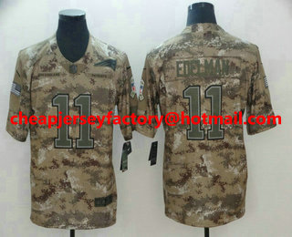 Men's New England Patriots #11 Julian Edelman 2018 Camo Salute to Service Stitched NFL Nike Limited Jersey