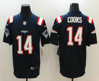 Men's New England Patriots #14 Steve Grogan Retired Navy Blue 2016 Color Rush Stitched NFL Nike Limited Jersey