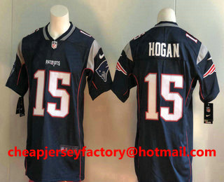 Men's New England Patriots #15 Chris Hogan Navy Blue 2017 Vapor Untouchable Stitched NFL Nike Limited Jersey