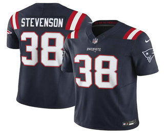 Men's New England Patriots #38 Brandon Bolden Navy 2023 FUSE Vapor Limited Stitched Jersey