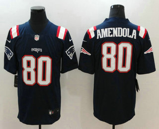 Men's New England Patriots #80 Danny Amendola Navy Blue 2016 Color Rush Stitched NFL Nike Limited Jersey