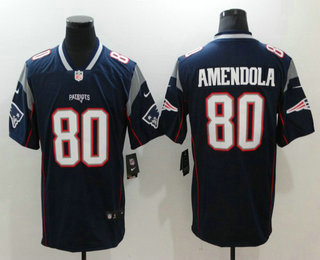Men's New England Patriots #80 Danny Amendola Navy Blue 2017 Vapor Untouchable Stitched NFL Nike Limited Jersey