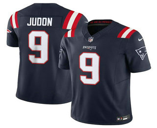 Men's New England Patriots #9 Matthew Judon Navy 2023 FUSE Vapor Limited Stitched Jersey